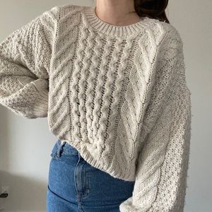 TOPSHOP cable knit sweater
